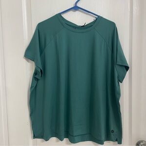 NWT Prana Women's Short Sleeve Tee in Teal Green